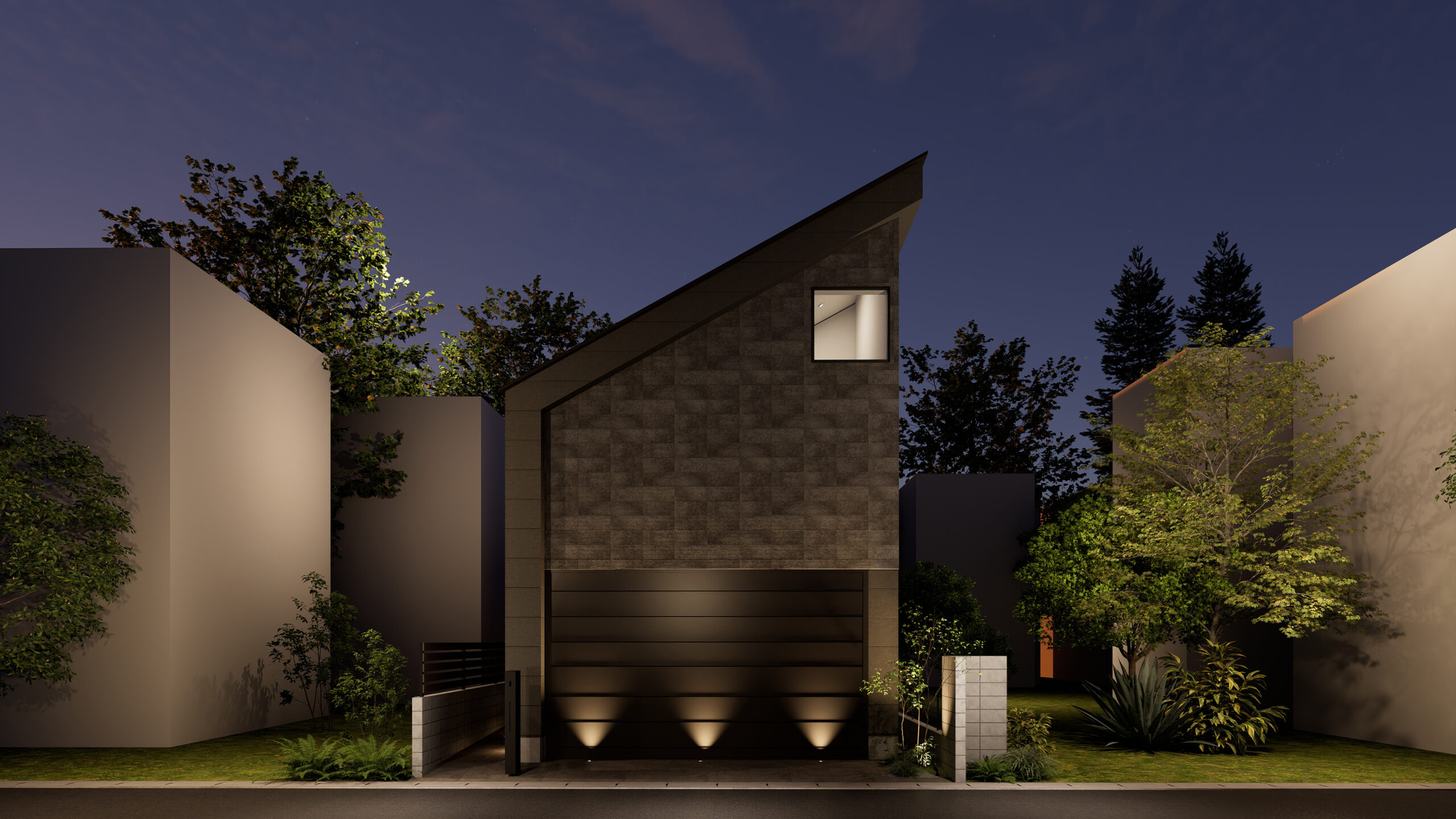 Charme Roger上池台_外観（夜間）