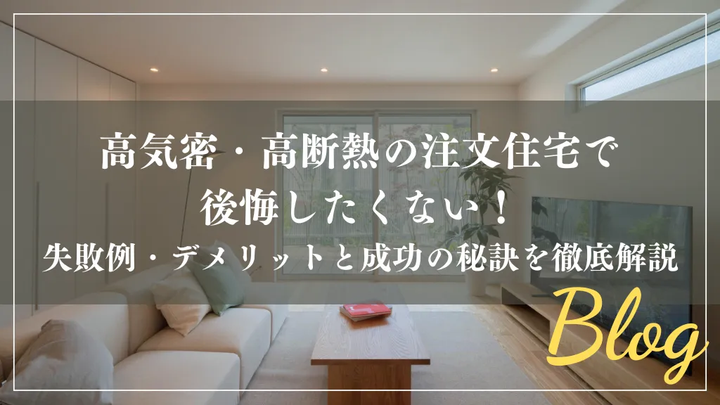 高気密・高断熱の注文住宅で後悔したくない！失敗例・デメリットと成功の秘訣を徹底解説